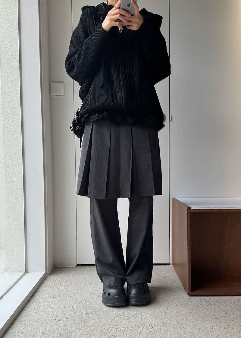 LAYERED SKIRT SLACKS