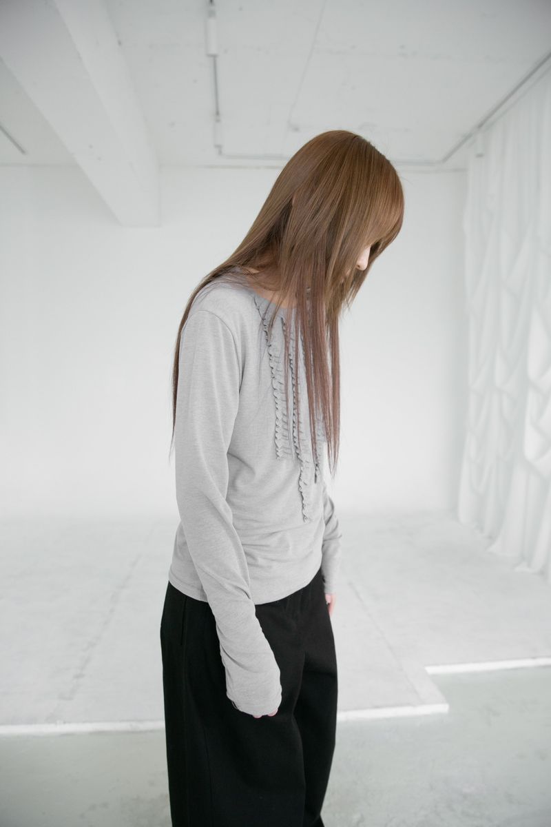 frill rain span top(3colors)
