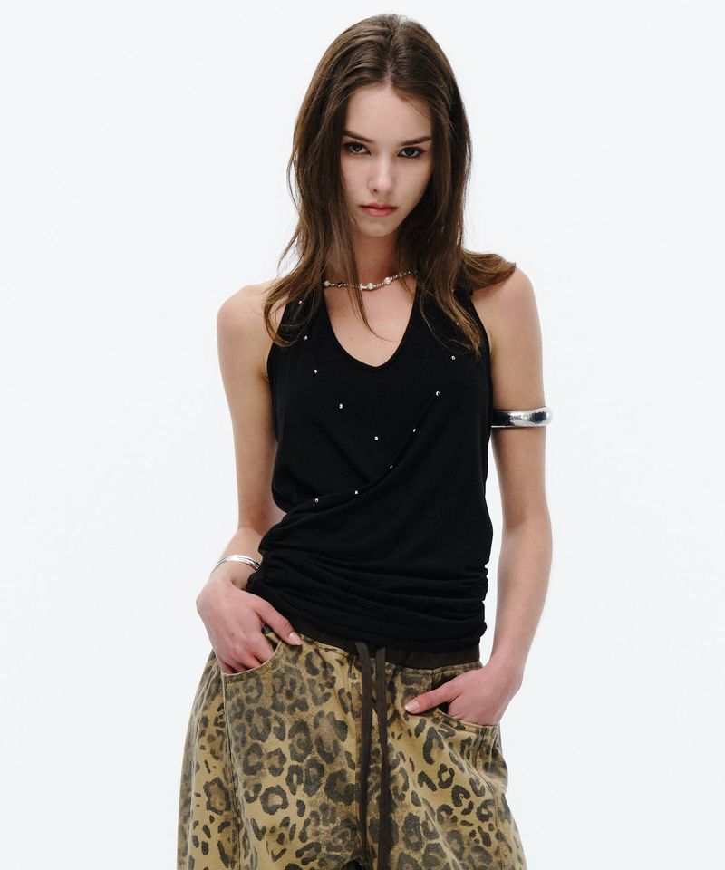 MIDNIGHT MOVE（ミッドナイトムーブ）の「double top (black)（Tops）」