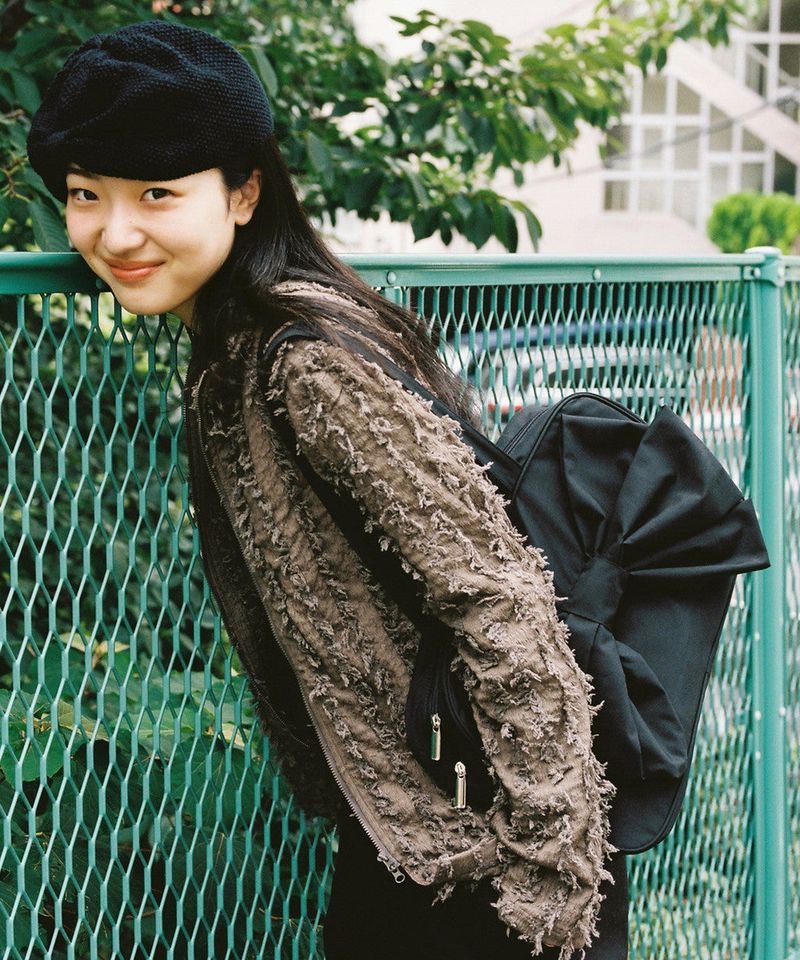 WEBHOUSE（ウェブハウス）の「ツイスターリボンショルダーバッグ - ブラック （バッグ）」