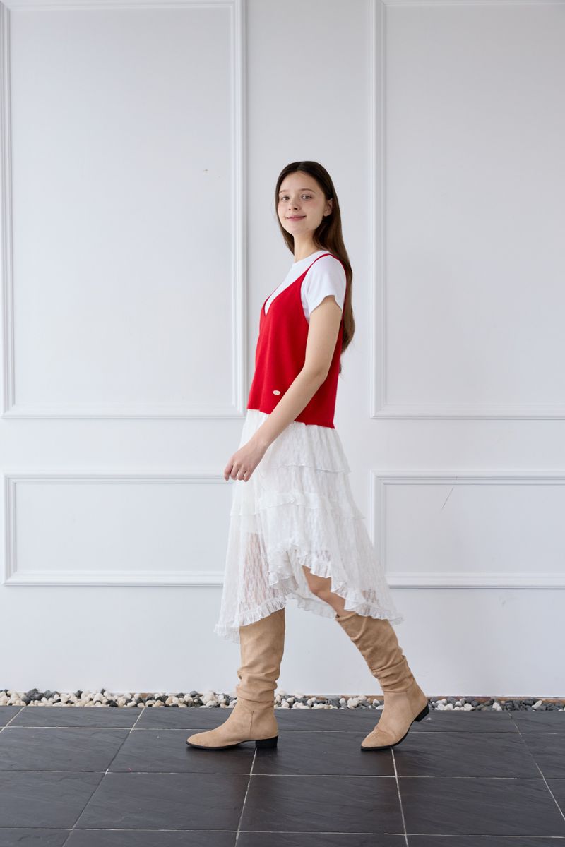 BOHEMIAN SUEDE RUCHED BOOTS