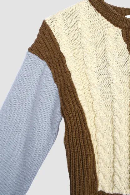 SWITCHING COLOR KNIT