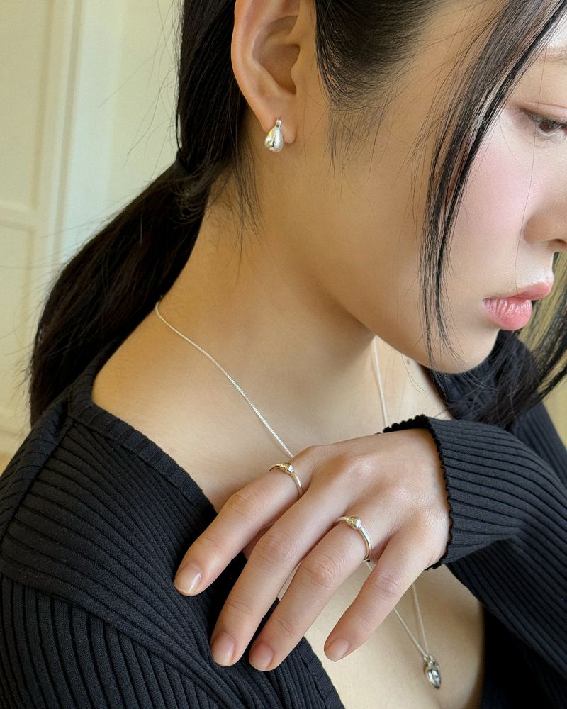 No matter heart ring (silver) *1PCS