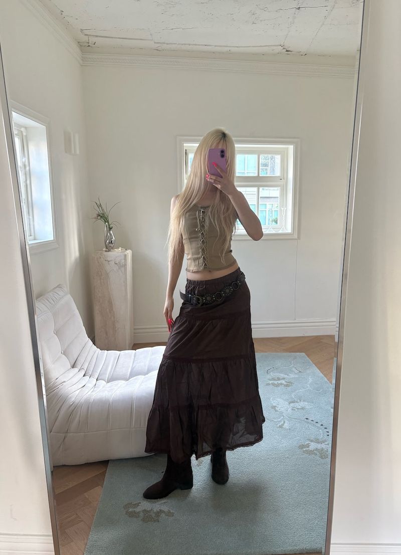 Mori Lace Maxi Skirt