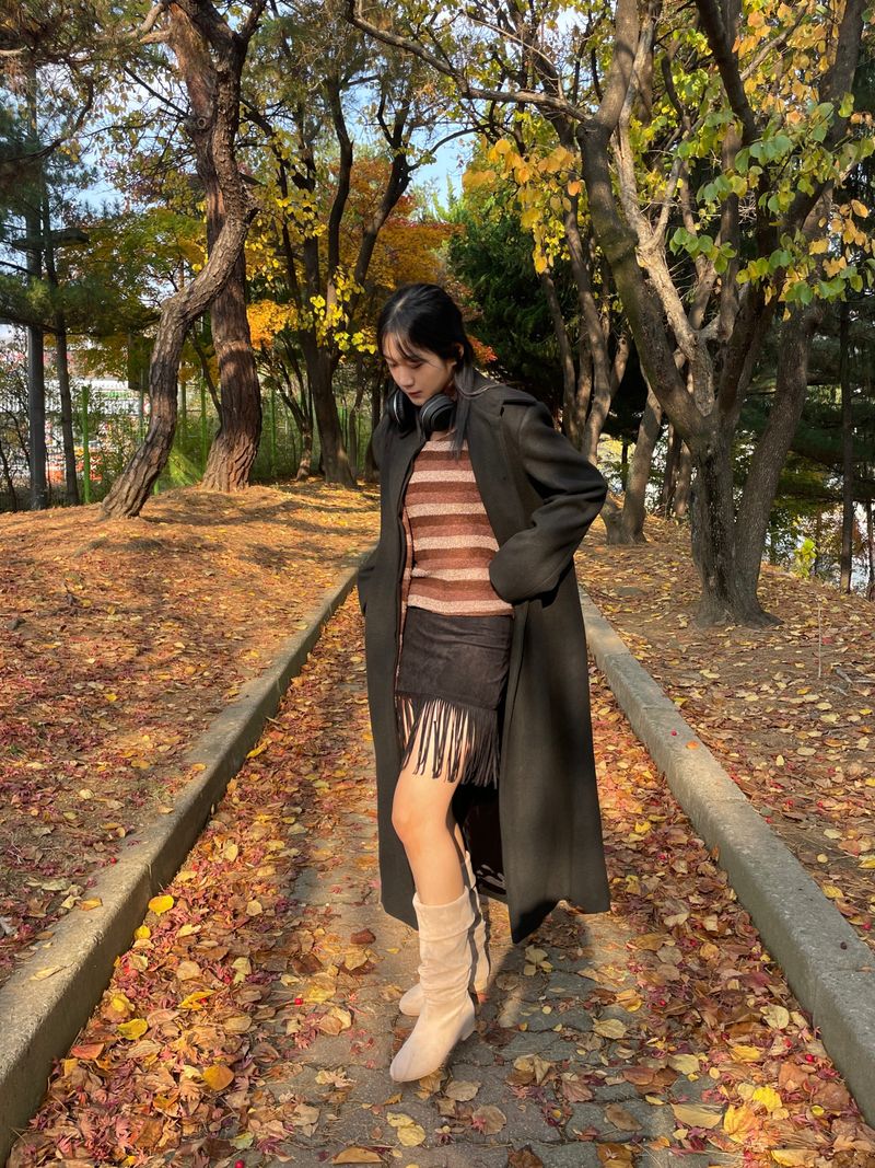 Hippy brown stripe T