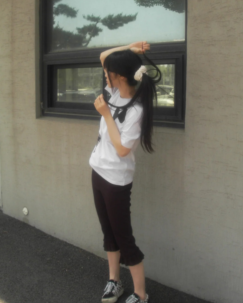 frill leggings pants