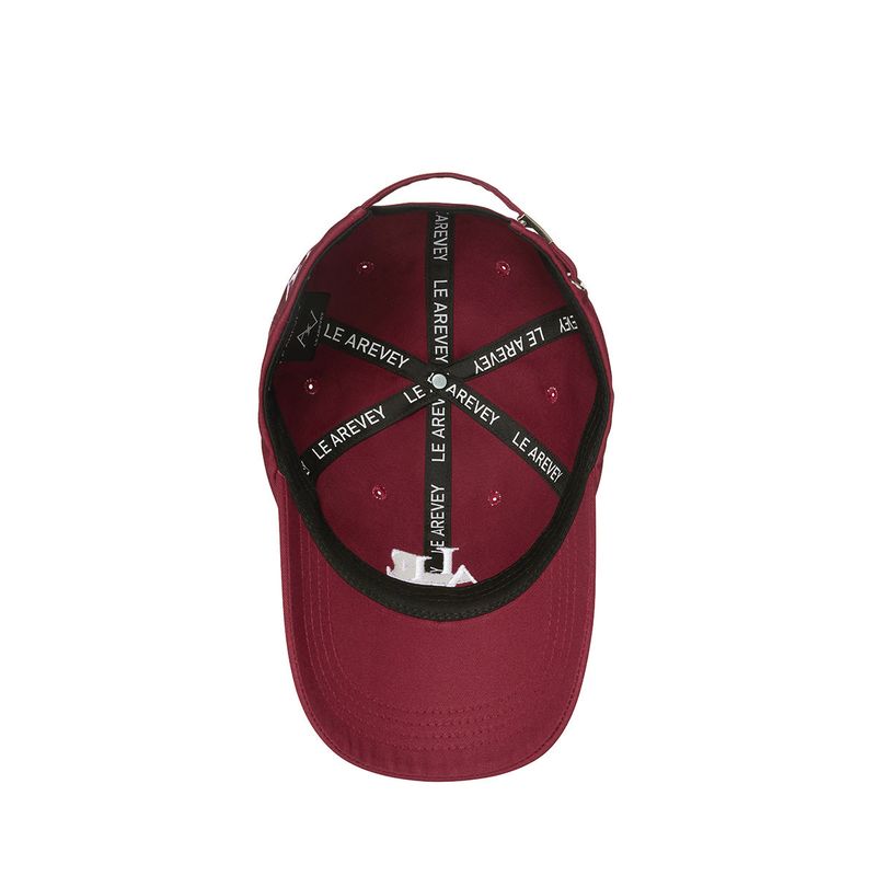 LE AREVEY SYMBOL BALLCAP BURGUNDY