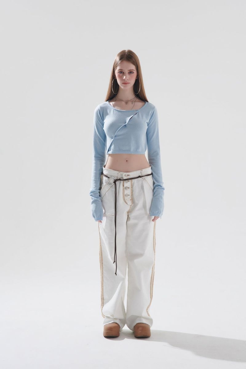 LAY CROPPED CARDIGAN
