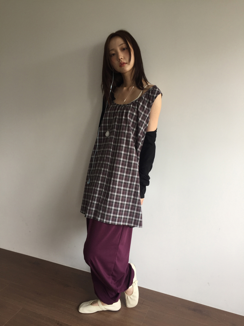 Nerong check midi dress (2color)