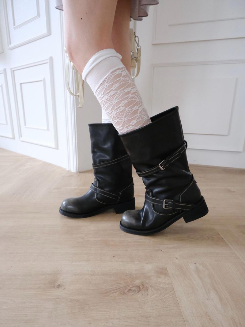 lace half leg warmer