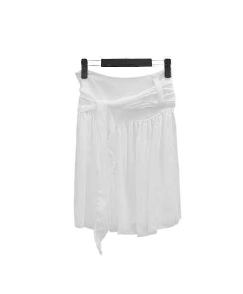 Fiel Knot Flare Midi Skirt