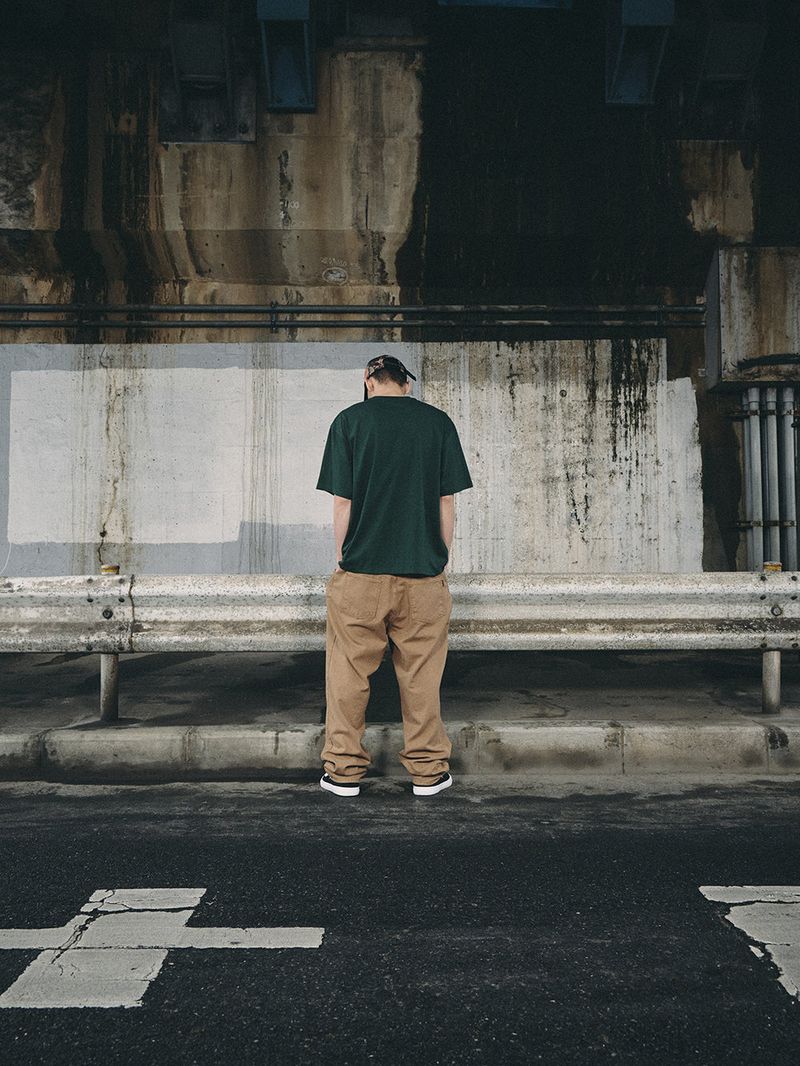 MID90 BAGGY OXFORD PANTS BROWN