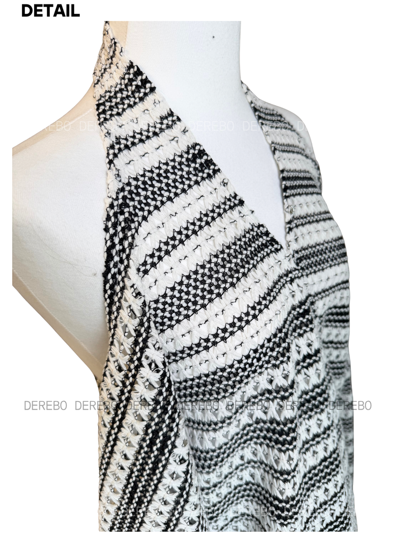 Perry Halterneck Open Shoulder Knit Long Sleeve