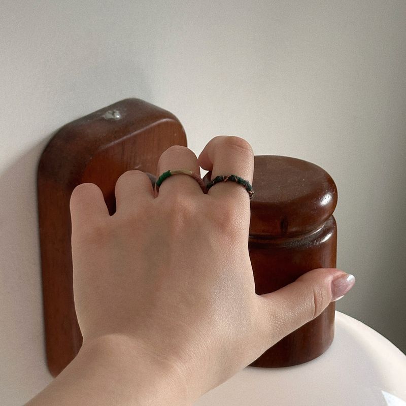 [CCNMADE] LETTER RING 2 (NAVY)