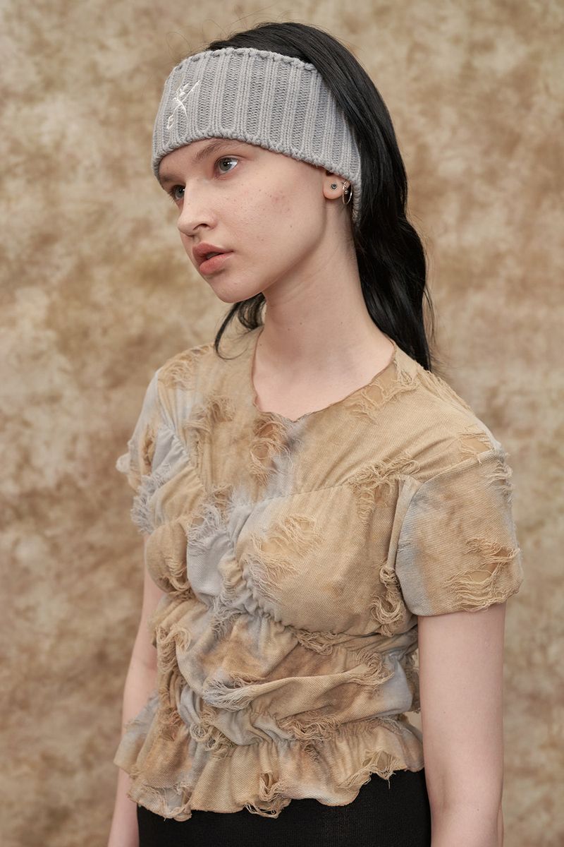 [22S] SHIRRING T SHIRT