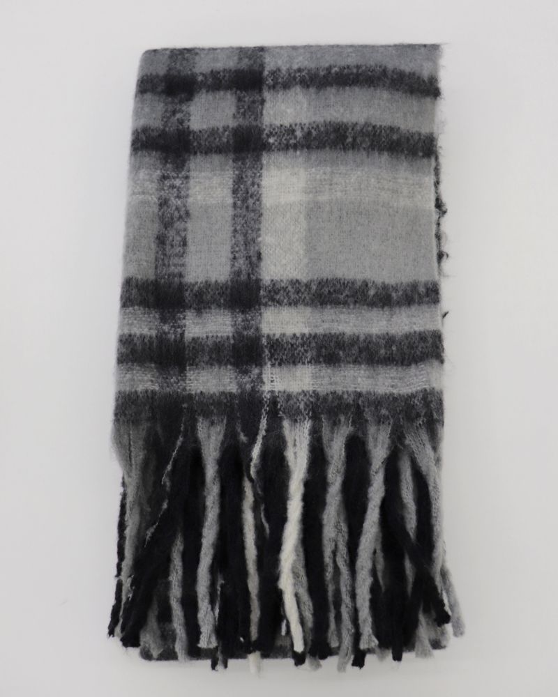 [4 colors] Pran Winter Long Checkered Muffler