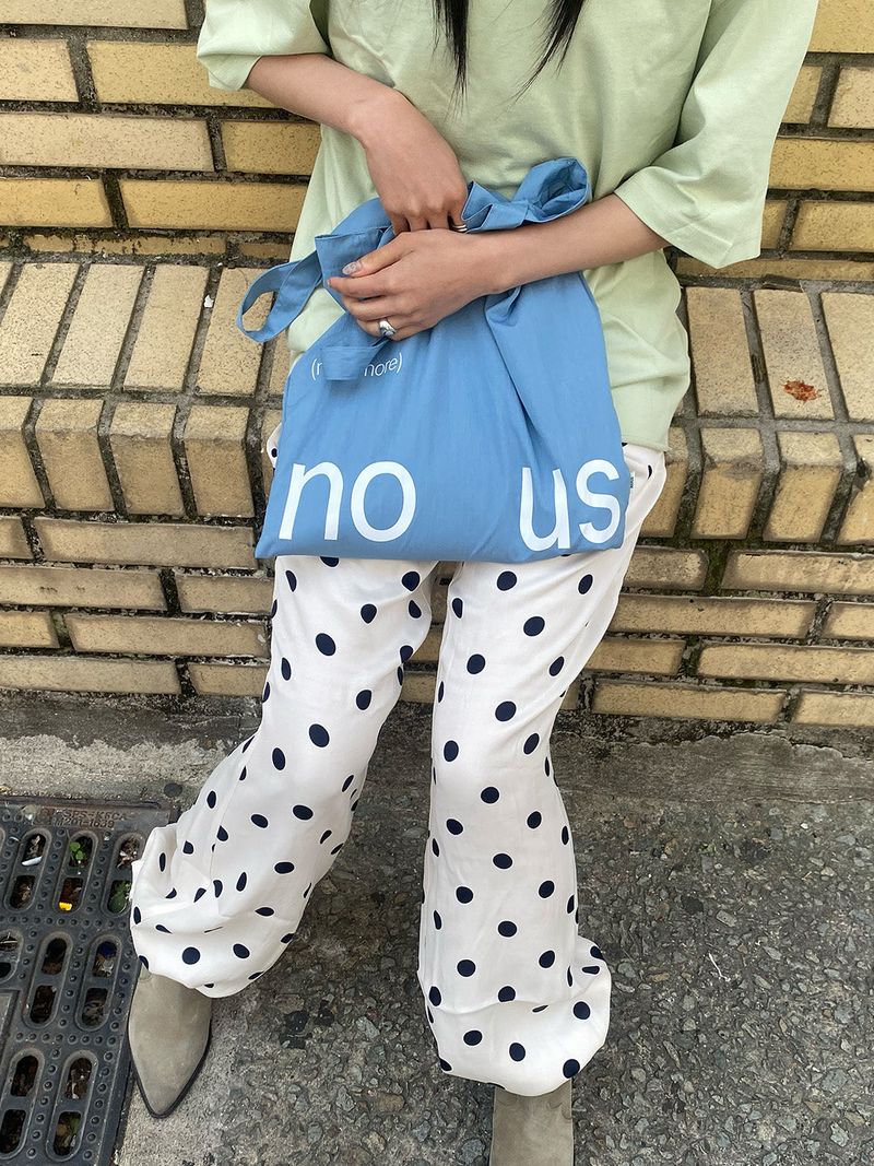 エコ ノーモアバッグ(lime_pink_blue_grey_navy)
