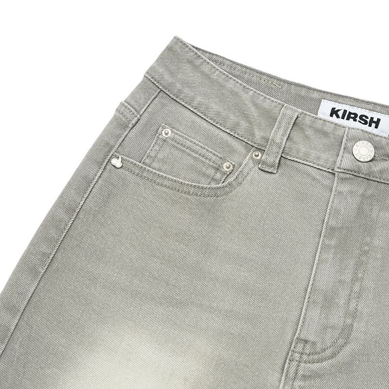 CHERRY SPAN SLIM-FIT DENIM PANTS [KHAKI]
