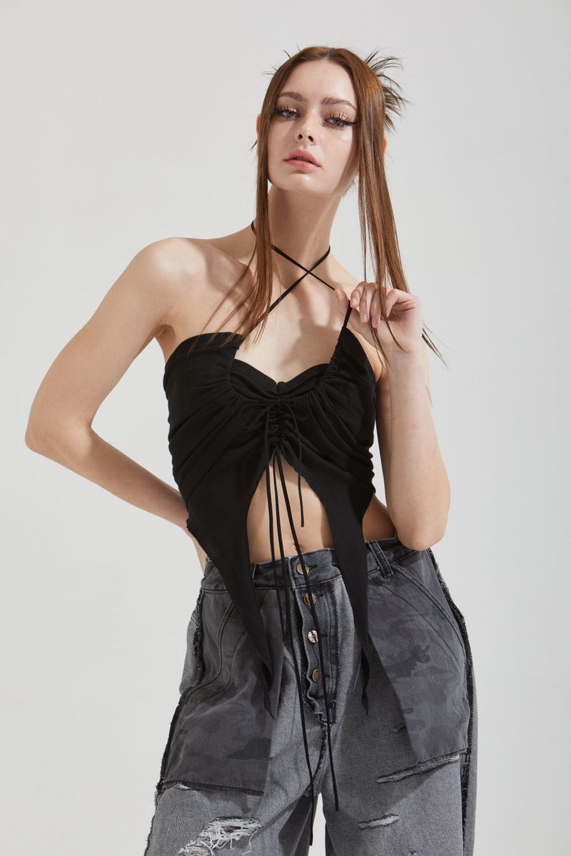 OUT FLAGE PANTS-BK