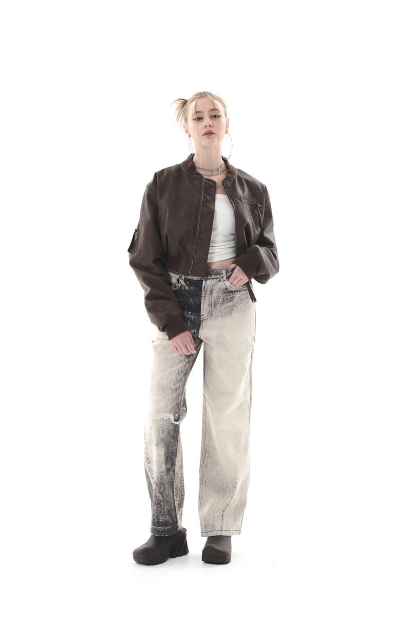 VINTAGE LEATHER JUMPER