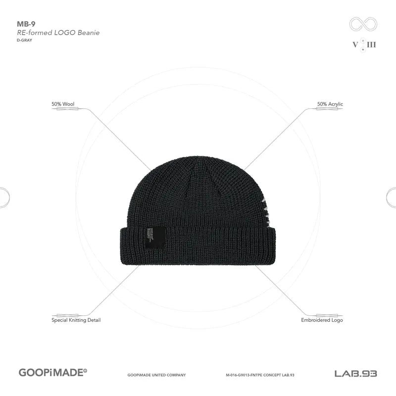 GOOPiMADE（ グーピメイド）の「“MB-9” RE-formed LOGO Beanie（Hats）」
