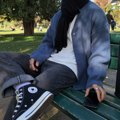 flander plain overfit cardigan