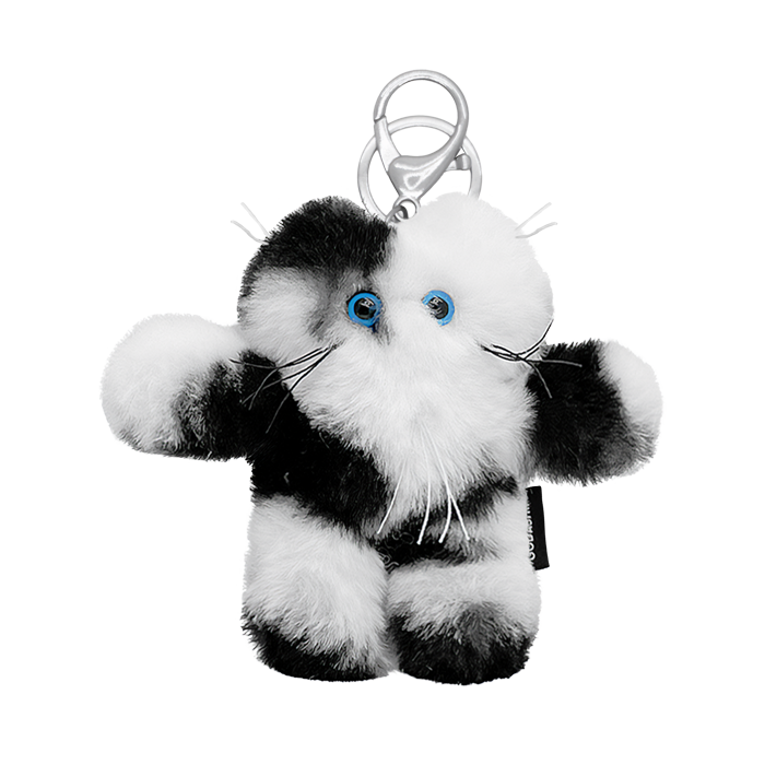 godashin（ゴダシン）の「GODASHIN Cats キーホルダー ブラック アンド ホワイト（トイ/キーホルダー）」