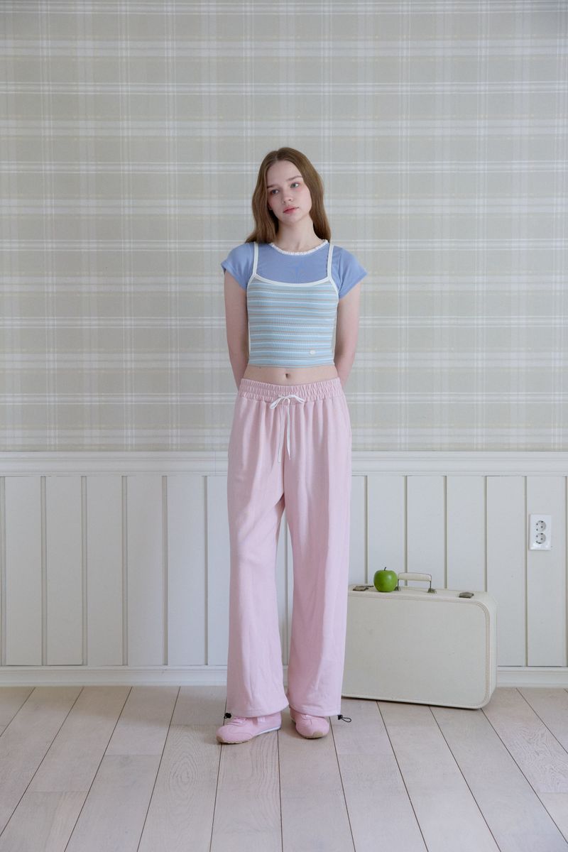PINK PINEAPPLE(ピンクパイナップル)の「MELLOW WIDE SWEATPANTS(Pants)」