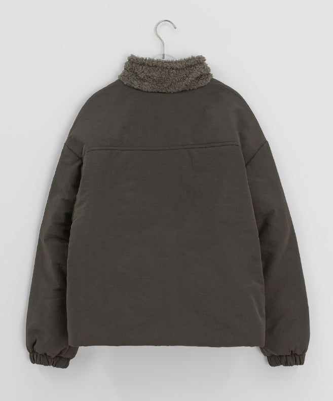 Qumi High Neck Wool Padding Jumper