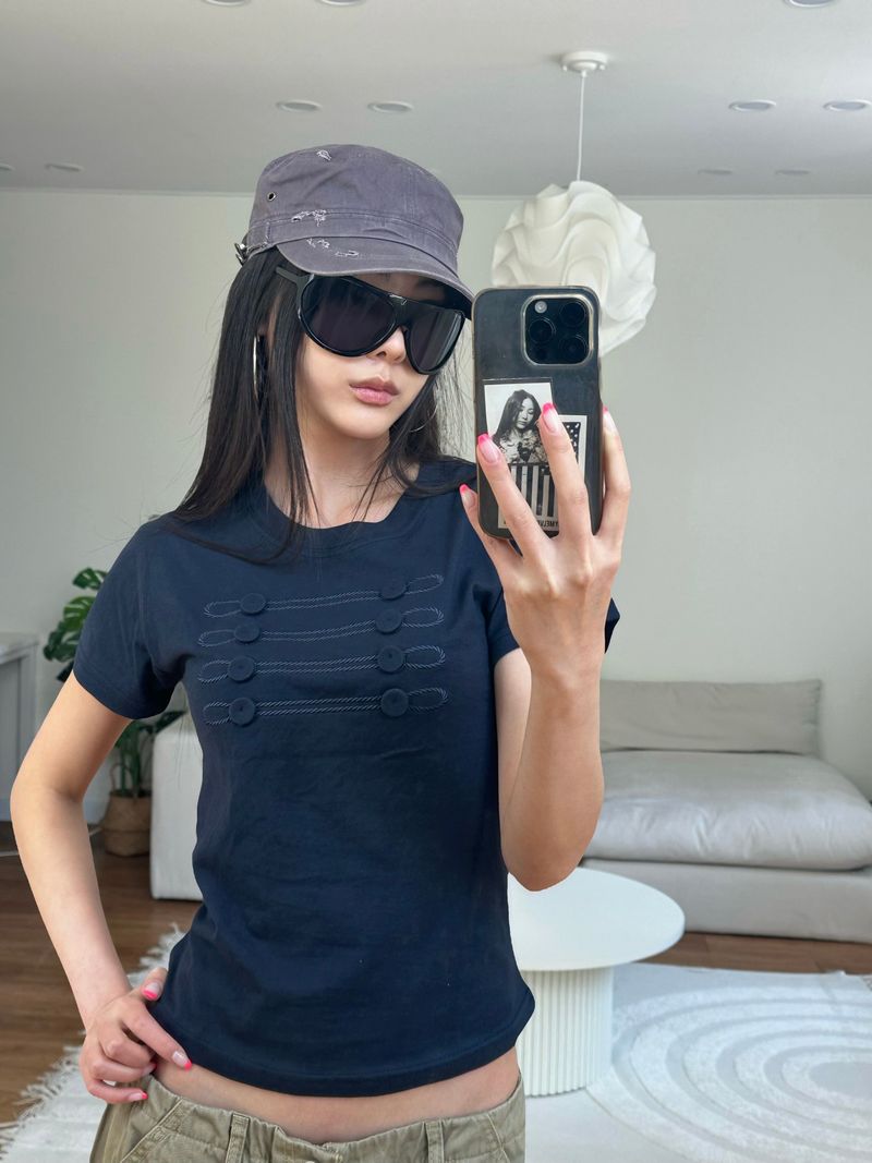 napoleon button tee