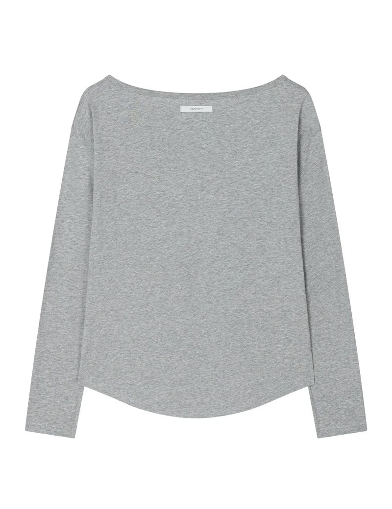 PLACKET RIBBED T-SHIRT(GREY)