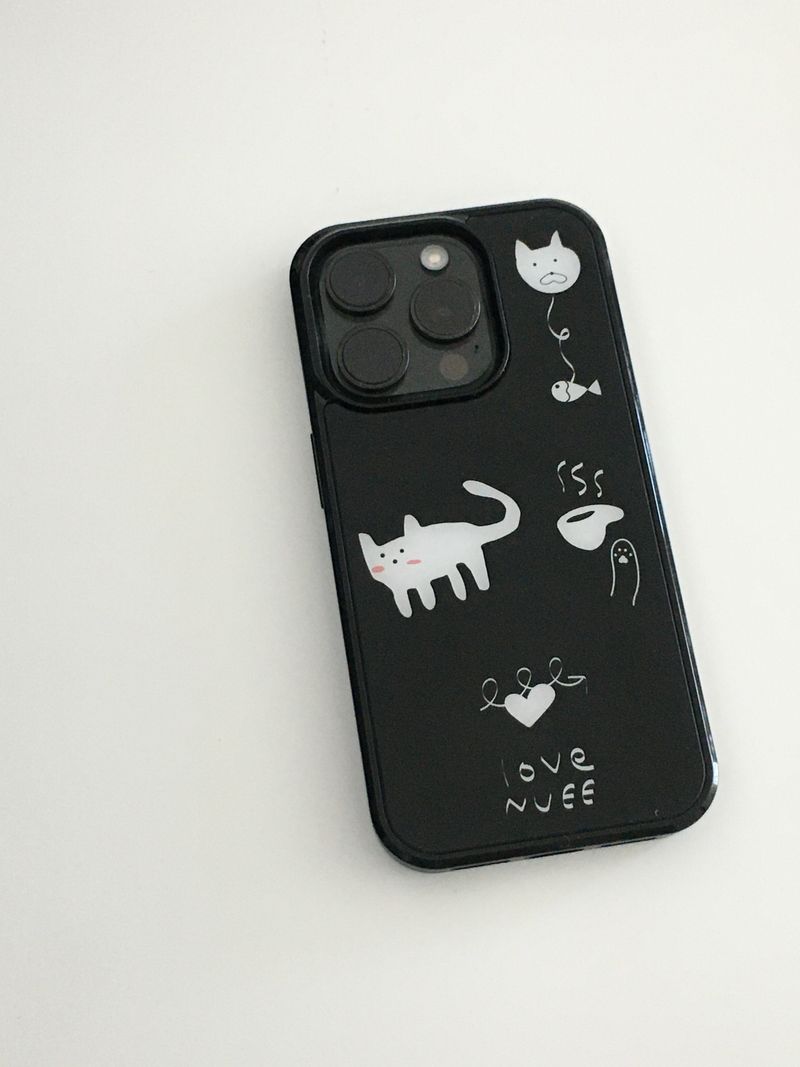 love cat case (black)
