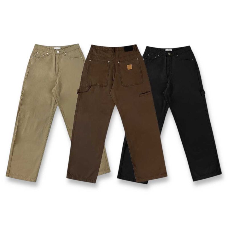 Semi-Wide Patch Carpenter Pants