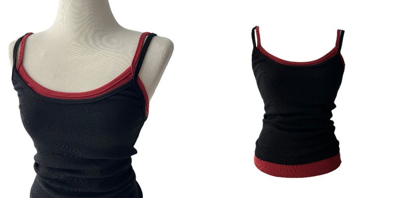 Jelly Layered Ribbed Sleeveless Top