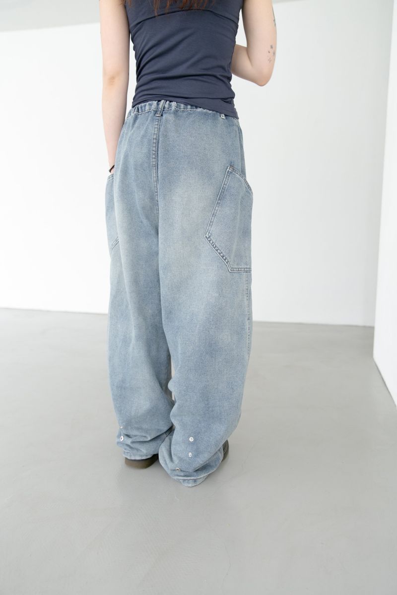 omoosoohy（オムスヒ）の「snap point banding denim pants(2colors)（Pants）」