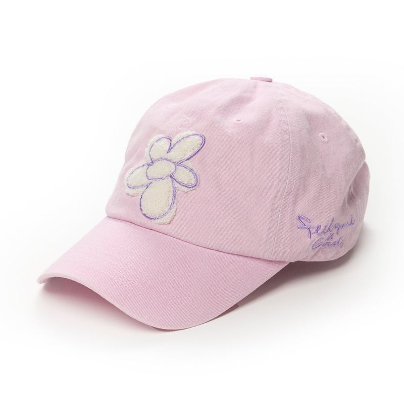 STIGMA(スティグマ)の「GRAFFITI FLOWER PIGMENT BIOWAHED BALL CAP PINK / BLACK(Hats)」