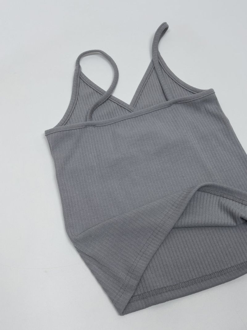 Tone-tone Ribbed Sleeveless