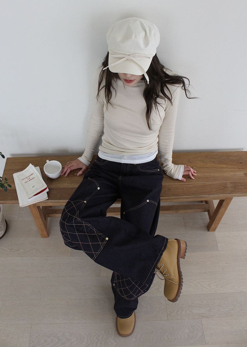 RIBBON BERET CAP