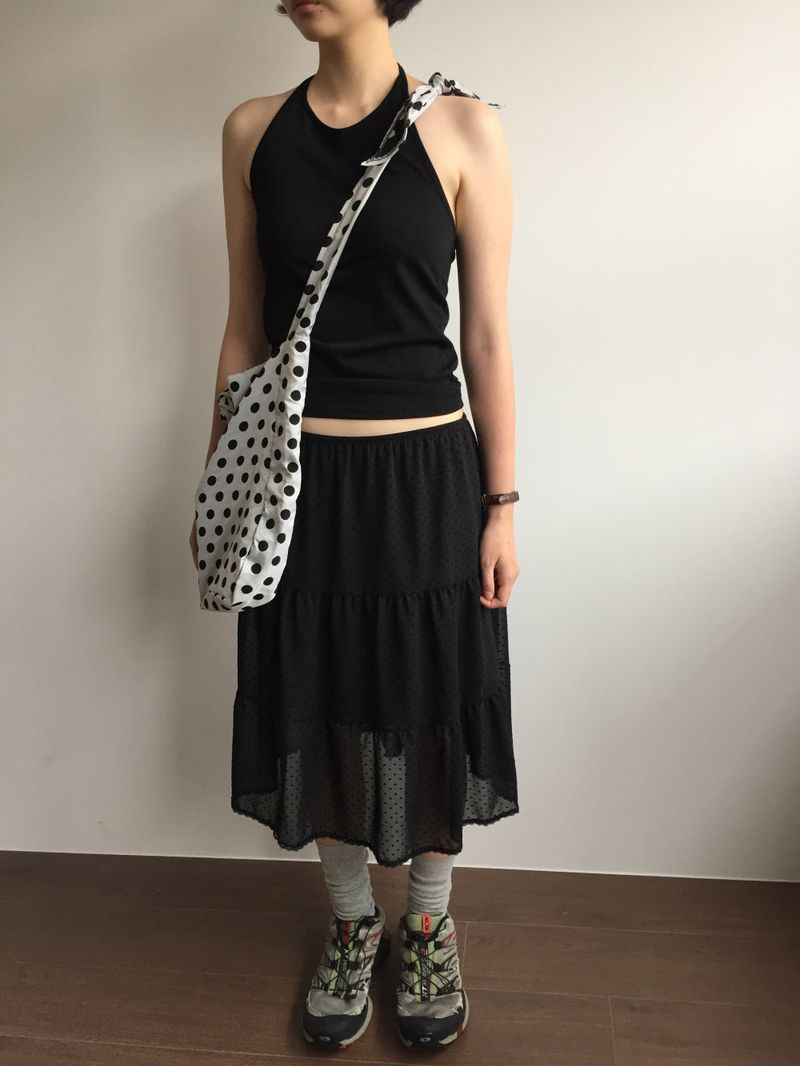 Corsage Dot Shoulder Bag (2color)