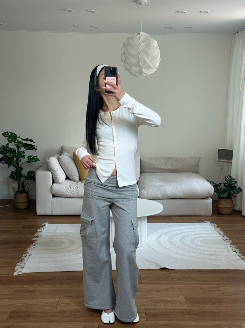 banding shirred cargo pants