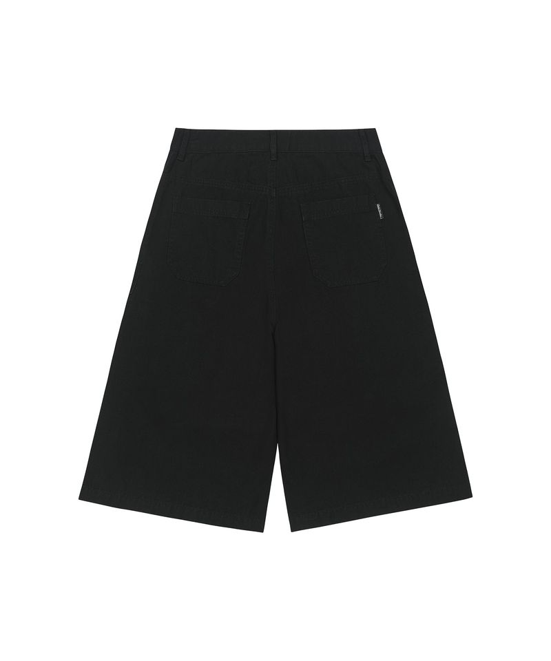 Parachute Cotton Cargo Bermuda Pants - BLACK
