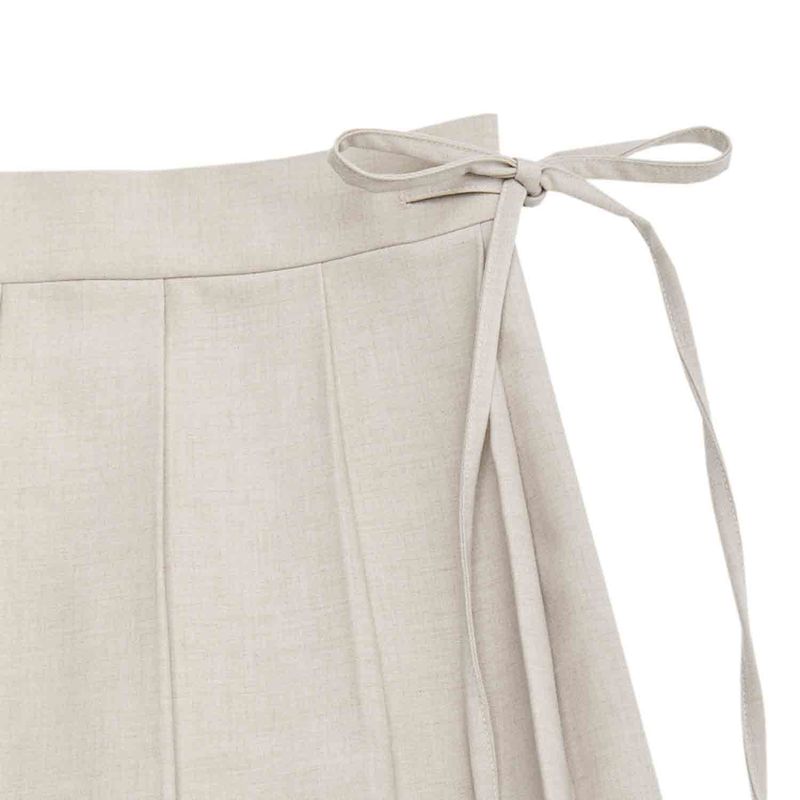 Kairo pleats skirt (beige)