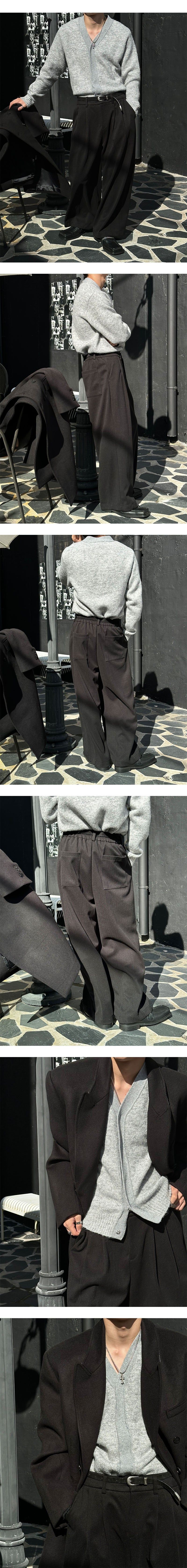 [F/W] Minimal line wool cardigan(3color)
