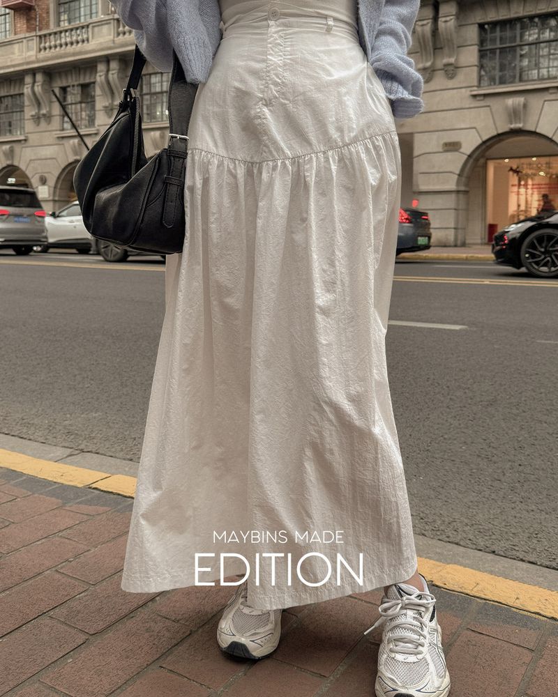[MADE] Mune nylon long skirt
