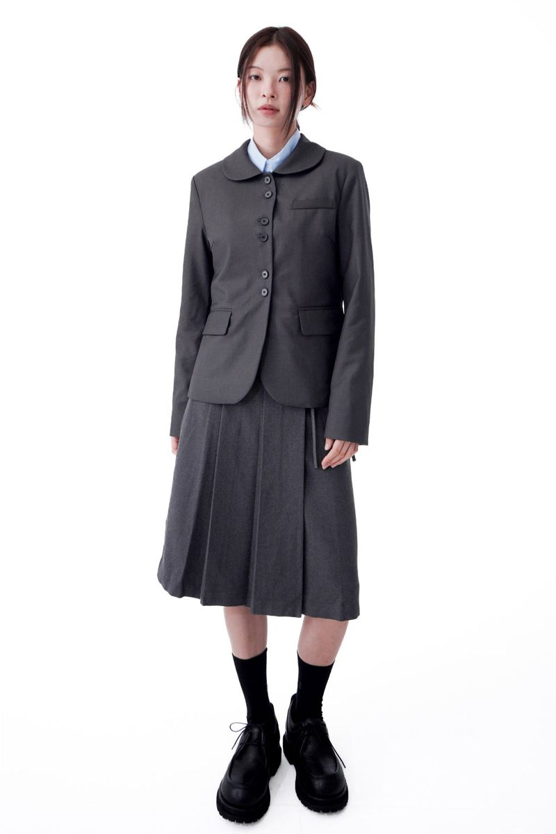  ROUND COLLAR CLASSIC BLAZER