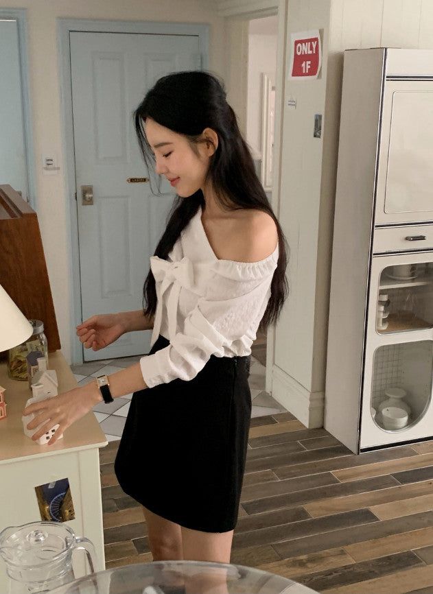Daily Pintuck Wool Mini Skirt (2color)