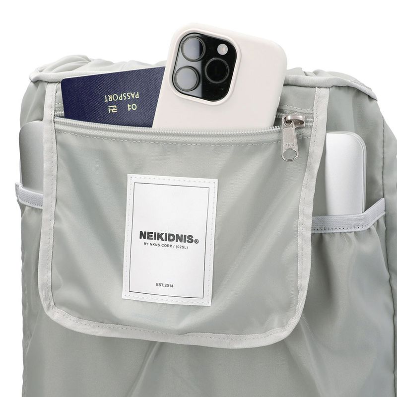 FLAP STRING BACKPACK / GRAY