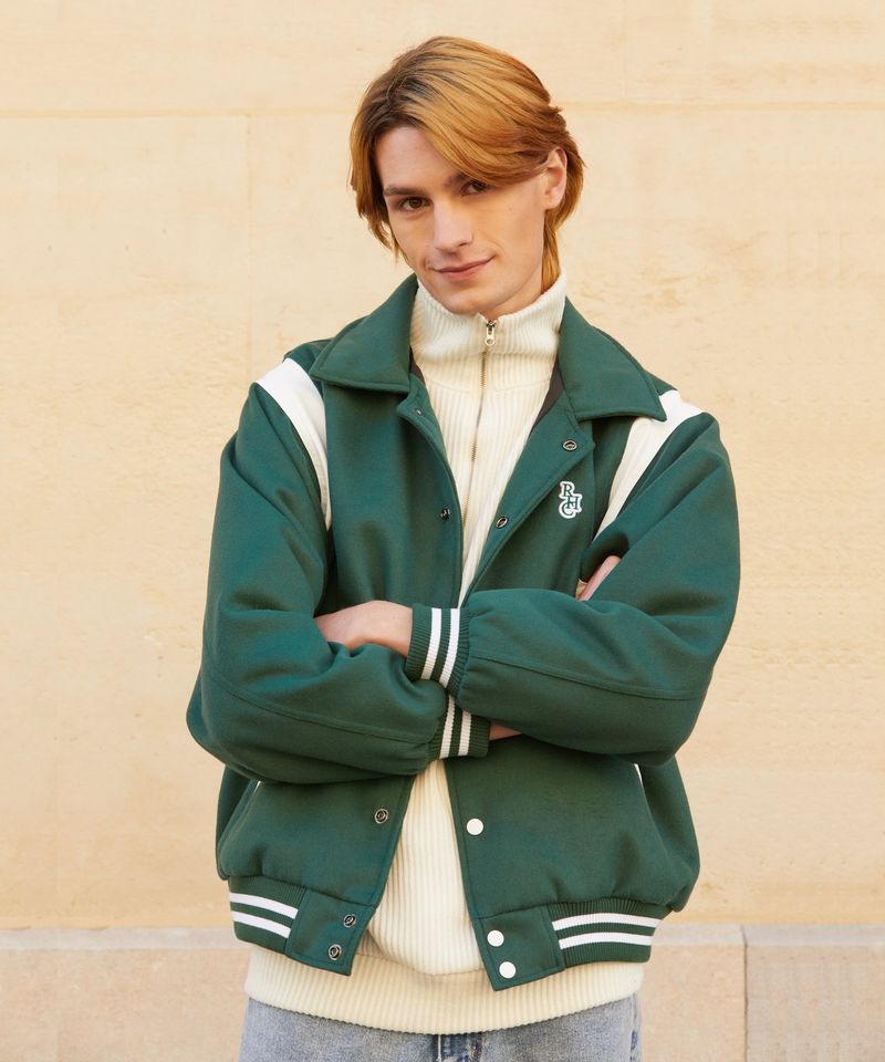 RCH varsity stadium Jacket green