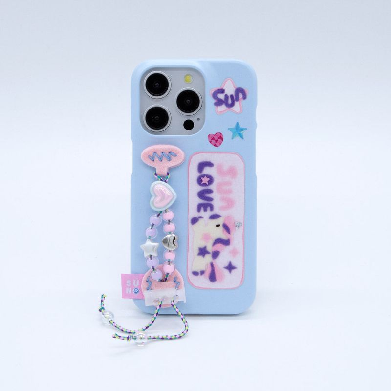 seconduniquename(セカンドユニークネーム)の「SUN CASE UNICON BEADS BLUE(Smartphone Accessories)」