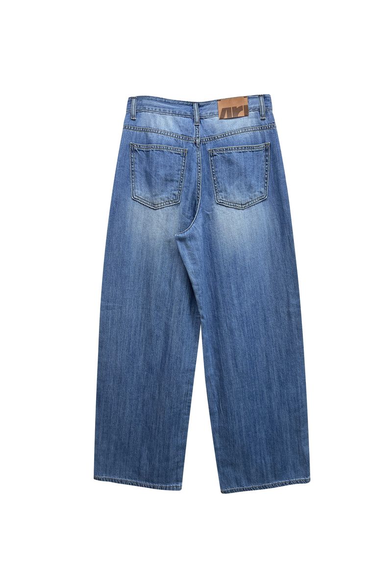 AZURE WIDE DENIM PANTS / BLUE